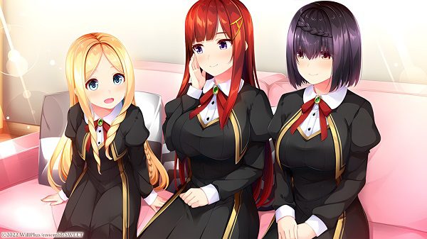 在同一个屋檐下与少女们交谈