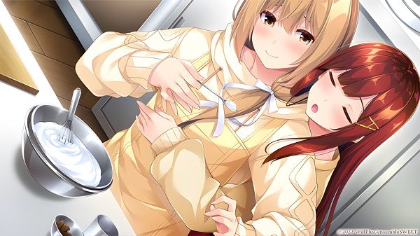 在同一个屋檐下与少女们交谈
