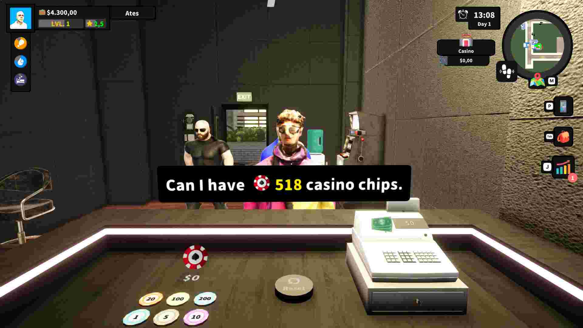 **管理模拟器/Casino Management Simulator